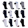 Imagem da oferta Kit 12 Pares Meia Masculino Cano Curto Soquete Varias Cores Sortidas Liso Único