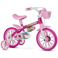 Imagem da oferta Bicicleta Infantil Aro 12 Freio Tambor 1 Marcha Cestinha Nathor C Rodinha Menina de 90cm a 1m