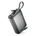 Imagem da oferta Carregador Portátil Power Bank Basike 20000mAh 22.5W Rápido Cabos Embutidos Tipo C iPhone Samsung