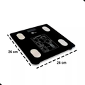 Imagem da oferta Wellmix Balança De Banheiro Inteligente Digital Bioimpedancia Digital 180kG Cor Preto