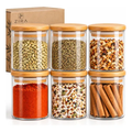 Imagem da oferta Kit 6 Pote Vidro Porta Temperos Hermético Cozinha + Brinde Vidrotampa