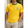 Imagem da oferta Camiseta Masculina Amarela Brasil Dryfit