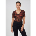 Imagem da oferta Blusa Feminina Lança Perfume Estampa Animal Print Marrom