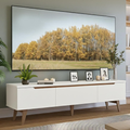 Imagem da oferta Rack para TV até 80 Polegadas 180cm 2 Portas 1 Gaveta BrancoRustic Toronto Madesa