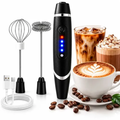 Imagem da oferta Mini Mixer Elétrico Recarregável USB 3 Velocidades – Espumador de Leite Profissional em Aço Inoxidável – Misturador Portátil para Cappucci