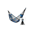 Imagem da oferta Rede Casal Artesanal - Azul Escuro com Azul Claro (Azul Escuro e Azul Claro)
