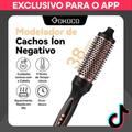 Imagem da oferta Escova Modeladora GOKOCO 38mm: 9 Temperaturas LisoCacheado e Secagem.