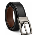 Imagem da oferta Cinto Dupla Face Preto e Marrom Fivela Giratória 115cm
