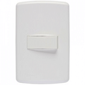 Imagem da oferta Conjunto Interruptor Simples Iriel com Placa 4x2 Duale Up Branco