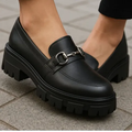 Imagem da oferta Mocassim Feminino Tratorado Sapato Oxford Preto Bridão