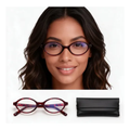 Imagem da oferta Armação De Óculos Oval ZokTop, Cor Tartaruga, Estilo Vintage, Feminino