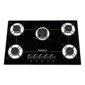 Imagem da oferta Cooktop 5 Bocas Ultra Chama Preto Trempe Aramada Bivolt Chamalux