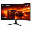 Imagem da oferta Monitor Gamer HQ Ultra 32" Curvo 1ms, 180Hz, Quad HD (QHD) - 2560x1440, AMD FreeSync, HDMI, DP, HQ32C180