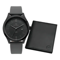 Imagem da oferta Relógio Technos Steel Preto Masculino Analógico Caixa Aço Inox Pulseira Silicone