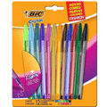 Imagem da oferta Canetas Coloridas Bic Cristal Fashion 12 Cores Vibrantes Ponta Esferográfica Média de 1.2mm Escrita Suave e Cores Vibrantes