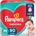 Imagem da oferta Fralda Pampers Supersec M - 90 fraldas