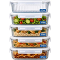 Imagem da oferta Kit 5 Potes de Vidro Herméticos 375ml