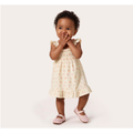 Imagem da oferta Vestido Bebê Evasê Estampado com Calcinha Amarelo