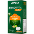 Imagem da oferta BRONQUIVITA PASTILHAS PROPÓLIS + VITAMINA C LIMÃO MENTOL E GENGIBRE 15 UNIDADES VITALAB -