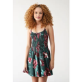 Imagem da oferta Vestido FARM Curto Lineia Verde