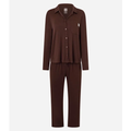 Imagem da oferta Pijama Longo Americano em Modal com Bolso Frontal e Pech Touch