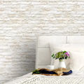 Imagem da oferta Papel Parede Adesivo 3d Lavável Pedra Canjiquinha Branco Com Tons De Marrom E Begê