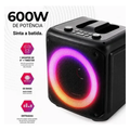 Imagem da oferta Caixa De Som Bluetooth Portátil 6,5 3000mah Karaokê Rgb