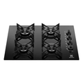 Imagem da oferta Cooktop 4 Bocas a Gás Electrolux Mesa de Vidro Efficient Grade de Aço Fosco (KE4GR) Bivolt