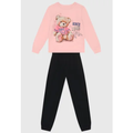 Imagem da oferta Conjunto Infantil Brandili Estampa Ursinho Rosa