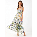 Imagem da oferta Vestido Longo Jardim Encantado Off White - Farm