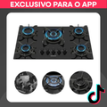 Imagem da oferta Cooktop 5 Bocas Itatiaia Tripla Chama com Trempe em Ferro Fundido