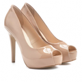 Imagem da oferta Meia Pata Peep Toe Shoestock Verniz - Nude