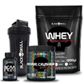 Imagem da oferta Bone Crusher Nitro Black Skull 2T Whey BCAA Coqueteleira