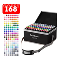 Imagem da oferta Conjunto Canetas Marcador Canetinha Ponta Dupla 168cores Kit