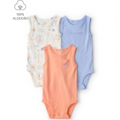 Imagem da oferta Kit Body Bebê 3 Peças Regata Praia Multicor Carter's