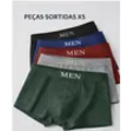 Imagem da oferta Kit 5 Cuecas Boxer Masculinas Respiráveis