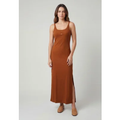 Imagem da oferta Vestido Feminino Colcci Longo Alças Finas Caramelo