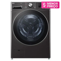 Imagem da oferta Lava e Seca LG Smart 18kg Black Inox com Inteligência Artificial AIDD 127V - WD18BV2S6B - WD18BV2S6B