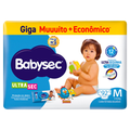 Imagem da oferta Fralda Babysec Ultrasec Giga Tamanho M 92 Unidades
