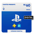Imagem da oferta Cartão Presente Playstation Store Brasil - R$ 60