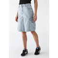 Imagem da oferta Bermuda Jeans Colcci Jeans Reta Oversized Cargo Azul