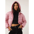 Imagem da oferta Jaqueta Puffer Facinelli by MOONCITY Capuz Rosa