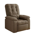 Imagem da oferta Poltrona Do Papai Reclinável Suede Veludo Estoril Capuccino
