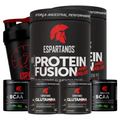 Imagem da oferta Combo Duplo Whey Fusion + 2x Bcaa + 2x Glutamina + Shaker