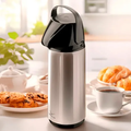 Imagem da oferta Garrafa Térmica Invicta Air Pot Slim 100100020105 Prateado 1,8l Inox