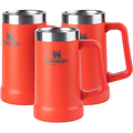 Imagem da oferta Kit 3 Canecas Flame Red Térmicas de Cerveja Stanley 709ml