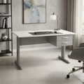 Imagem da oferta Escrivaninha Mesa De Escritório Home Office 2 Gavetas
