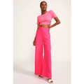 Imagem da oferta Blusa Cropped Forum Amarrações Rosa