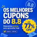 Imagem da oferta CUPONS DO 8.8 LIBERADOS! Resgate os Melhores Descontos!