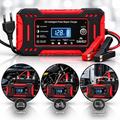 Imagem da oferta Carregador De Bateria 12v 6a Bivolt Inteligente Carro Moto Caminhão Automotivo 4ah A 100ah Com Função Reparo Display Digital Proteção Carga Emerg